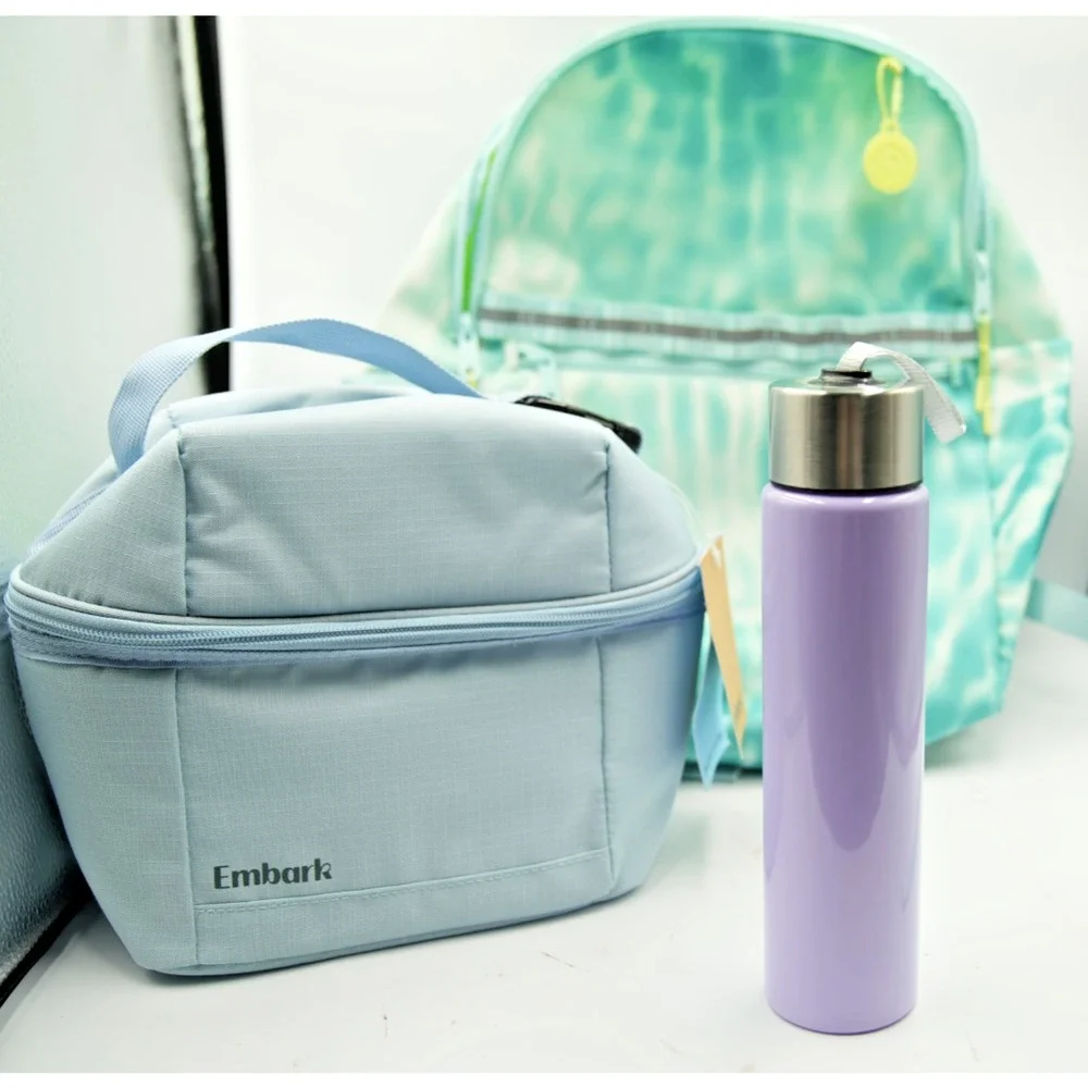 EcoTech Tie-Dye Backpack with Embark Lunch Bag‎ and Back to School Supply Set
